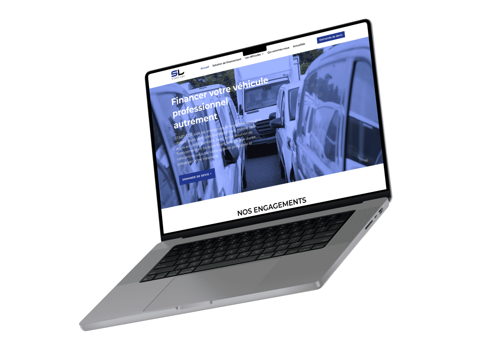Start-loc page vitrine