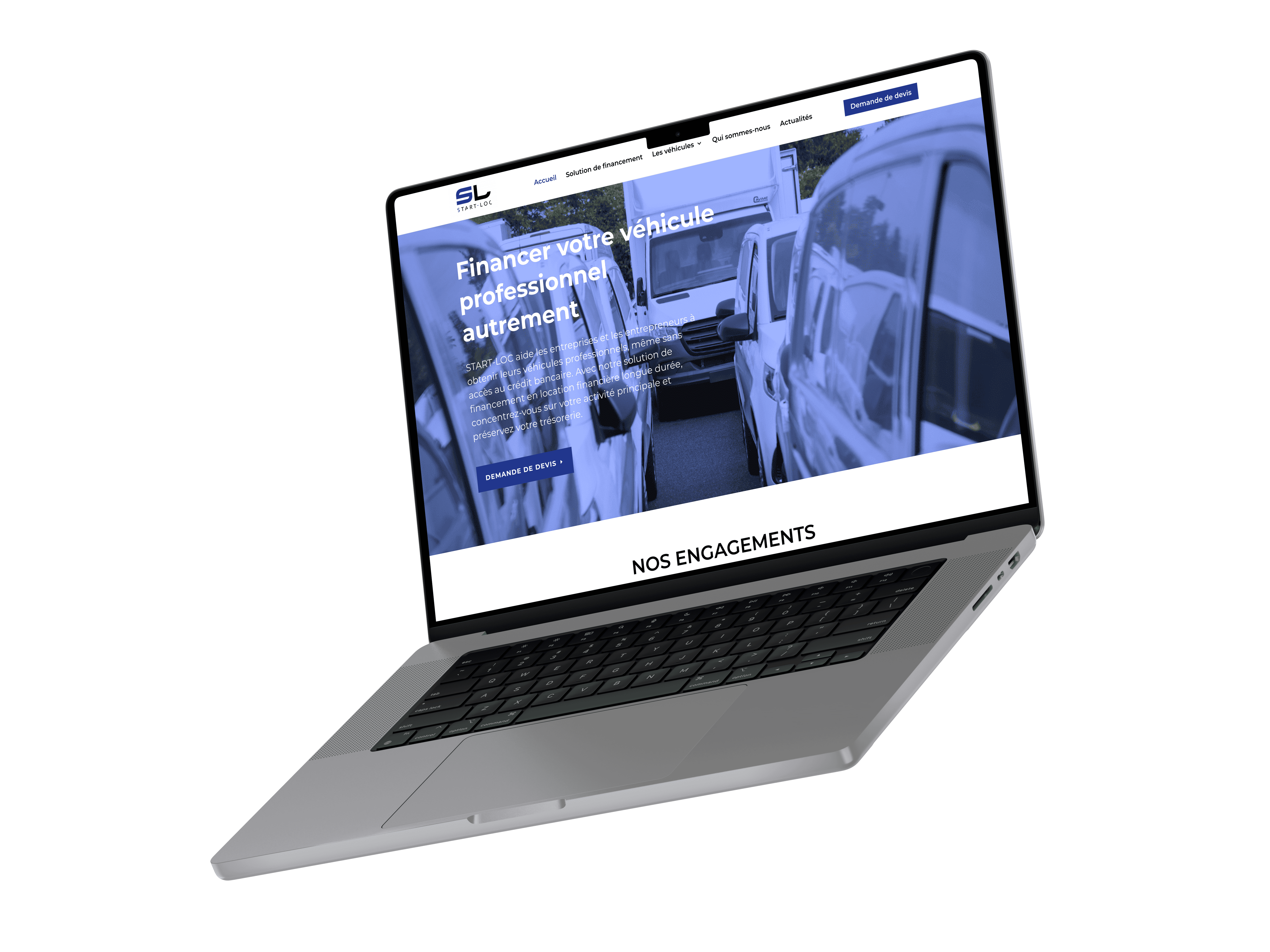 Start-loc page vitrine