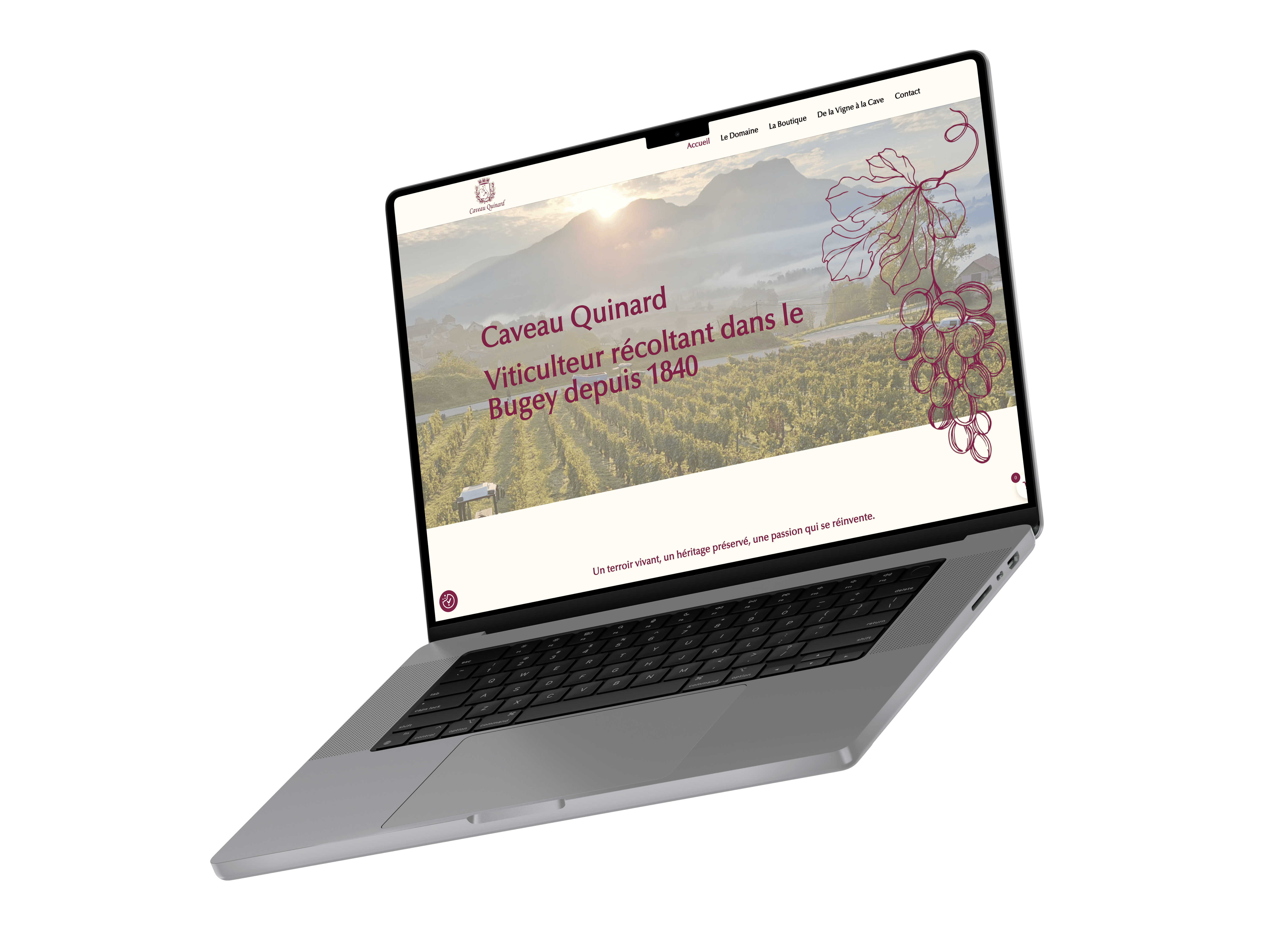 site web e-commerce caveau quinard
