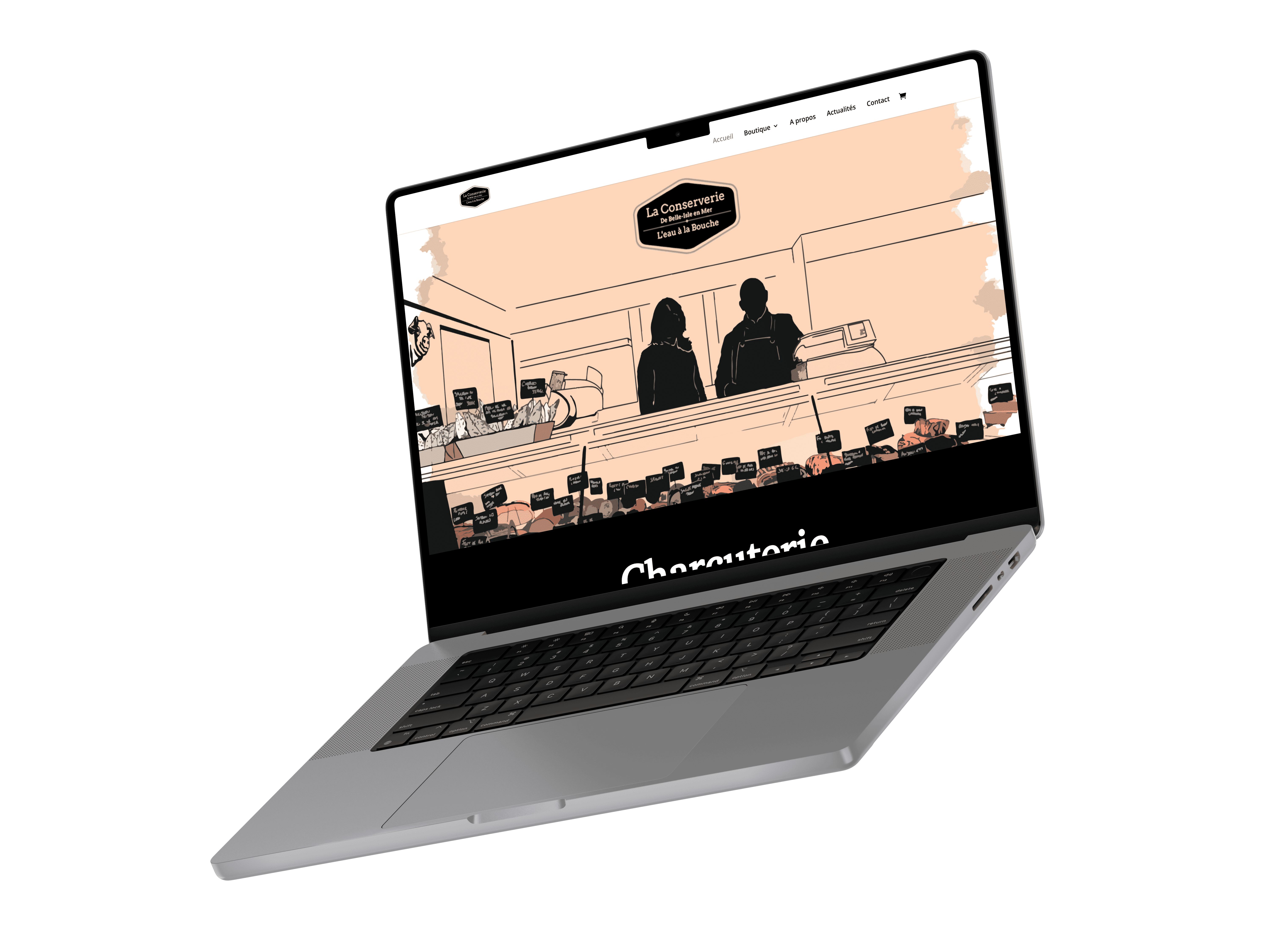 site web e-commerce La Conserverie de Belle-Isle